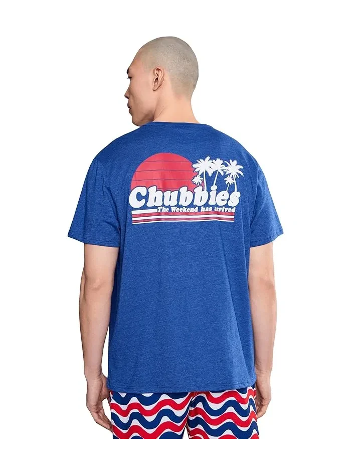 Футболка с принтом The Ol' College Try Chubbies — изображение 4 из 5, синий