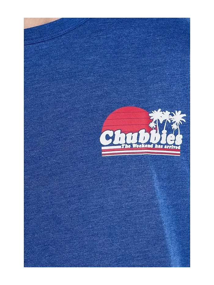 Футболка с принтом The Ol' College Try Chubbies — изображение 5 из 5, синий