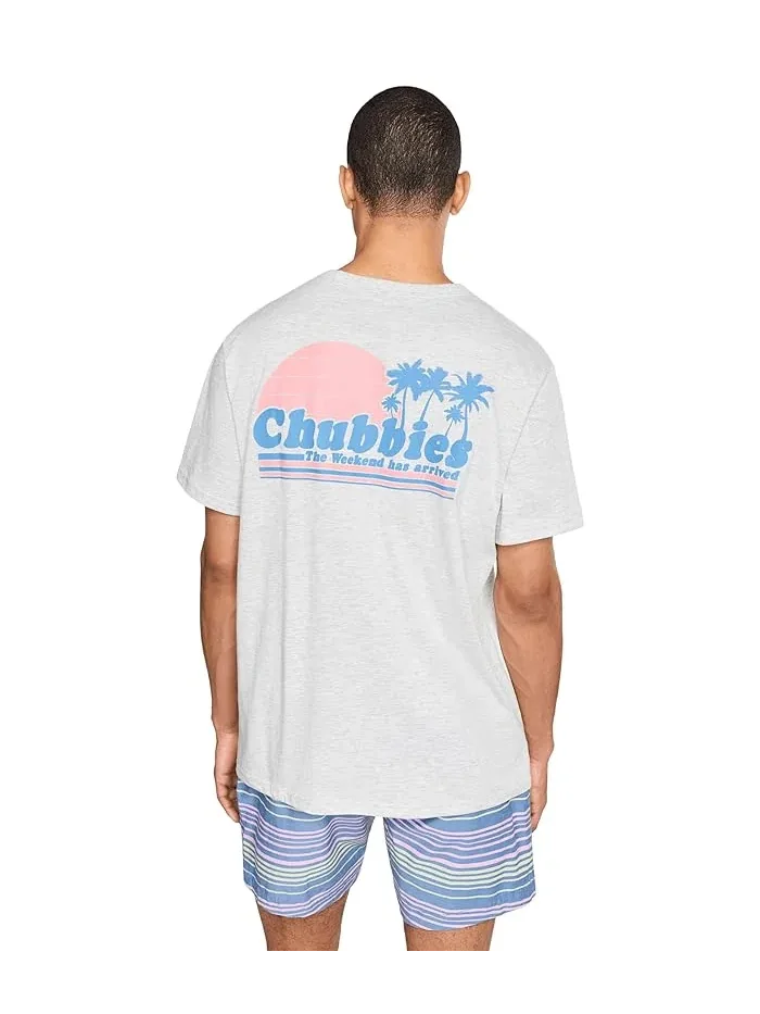 Футболка с принтом The Ol' College Try Chubbies — изображение 4 из 5, светлый серый