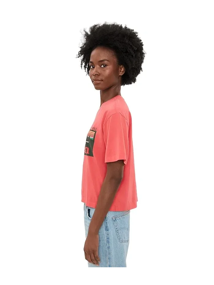Футболка с принтом Sunday Sunwashed Crew Tee L.L.Bean, Pomegranate Outdoor Tradition — изображение 3 из 5, гранат
