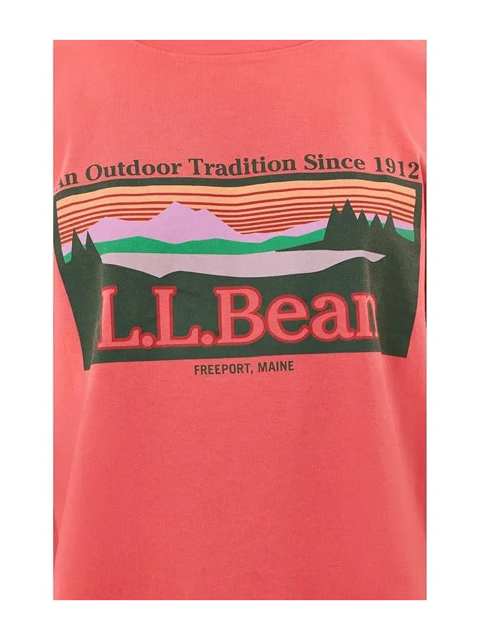 Футболка с принтом Sunday Sunwashed Crew Tee L.L.Bean, Pomegranate Outdoor Tradition — изображение 5 из 5, гранат