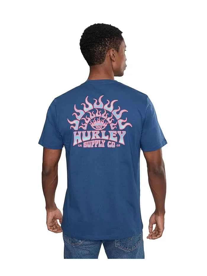 Футболка с принтом All Seeing Short Sleeve Hurley — изображение 4 из 5, бездонный