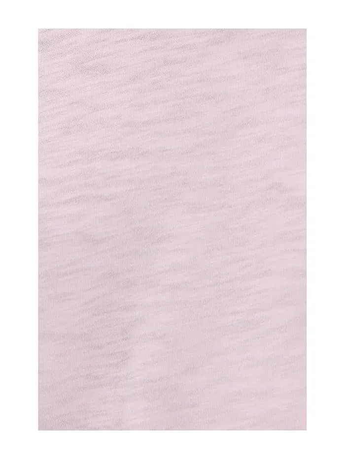 Футболка с рельефными рукавами Garment Dye Tees Elliott Lauren — изображение 5 из 5, лепестковый