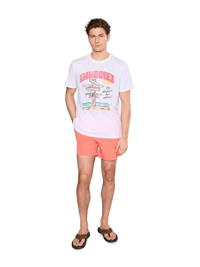 Футболка The Fork In The Road Chubbies — изображение 2 из 5, белый