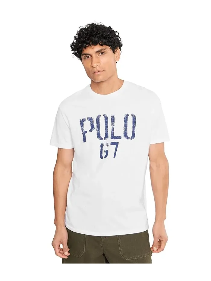 Футболка с графическим принтом Classic Fit Polo Ralph Lauren — изображение 1 из 5, белый
