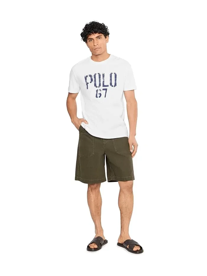 Футболка с графическим принтом Classic Fit Polo Ralph Lauren — изображение 2 из 5, белый