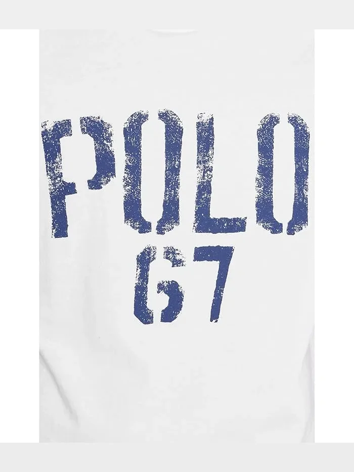 Футболка с графическим принтом Classic Fit Polo Ralph Lauren — изображение 5 из 5, белый