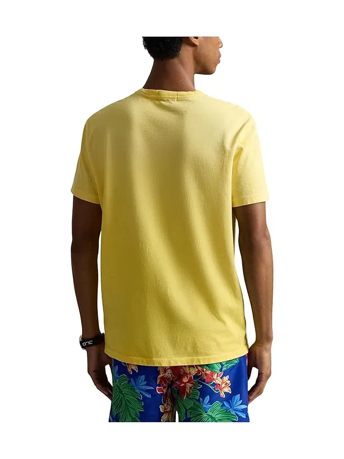 Футболка с графическим принтом Classic Fit Polo Ralph Lauren — изображение 3 из 5, синий/черный