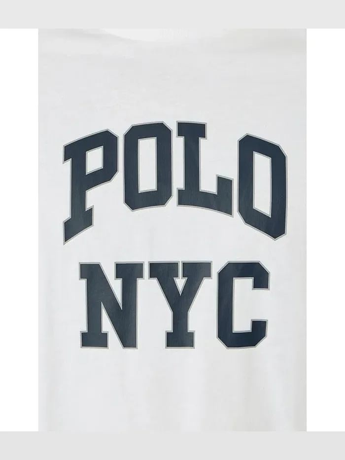 Футболка с графическим принтом Classic Fit Polo Ralph Lauren — изображение 5 из 5, белый