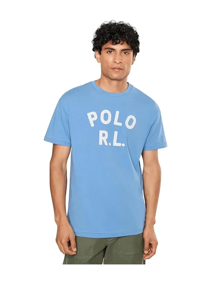 Футболка с логотипом Classic Fit Polo Ralph Lauren — изображение 1 из 5, синий