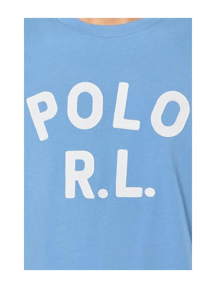 Футболка с логотипом Classic Fit Polo Ralph Lauren — изображение 5 из 5, синий