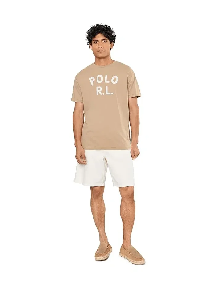 Футболка с логотипом Classic Fit Polo Ralph Lauren — изображение 2 из 5, серый/белый