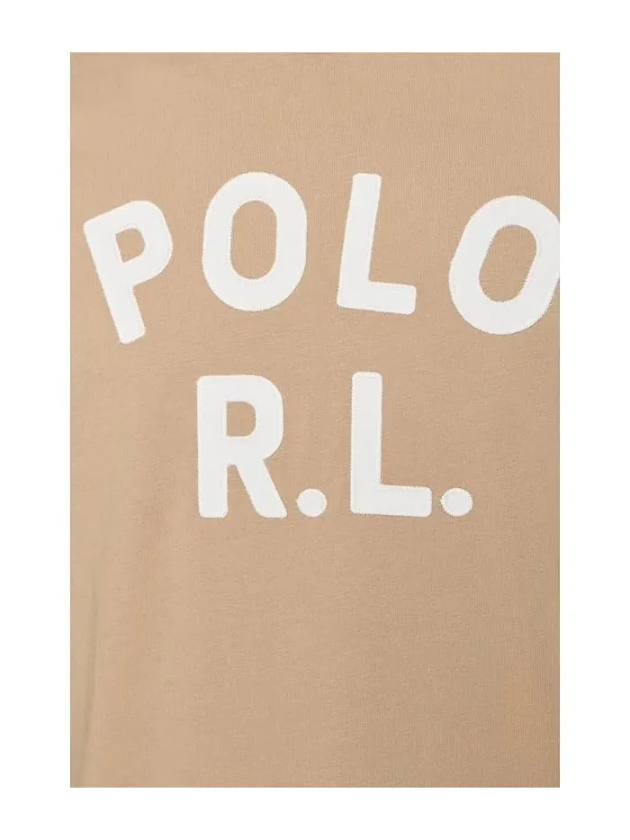 Футболка с логотипом Classic Fit Polo Ralph Lauren — изображение 5 из 5, серый/белый