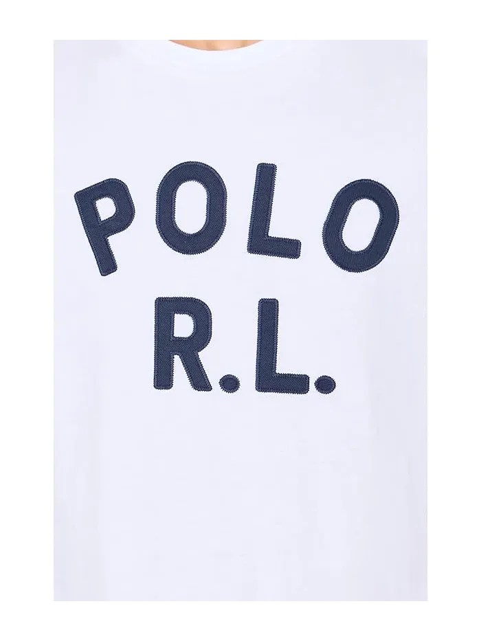 Футболка Classic Fit Logo Polo Ralph Lauren — изображение 5 из 5, белый