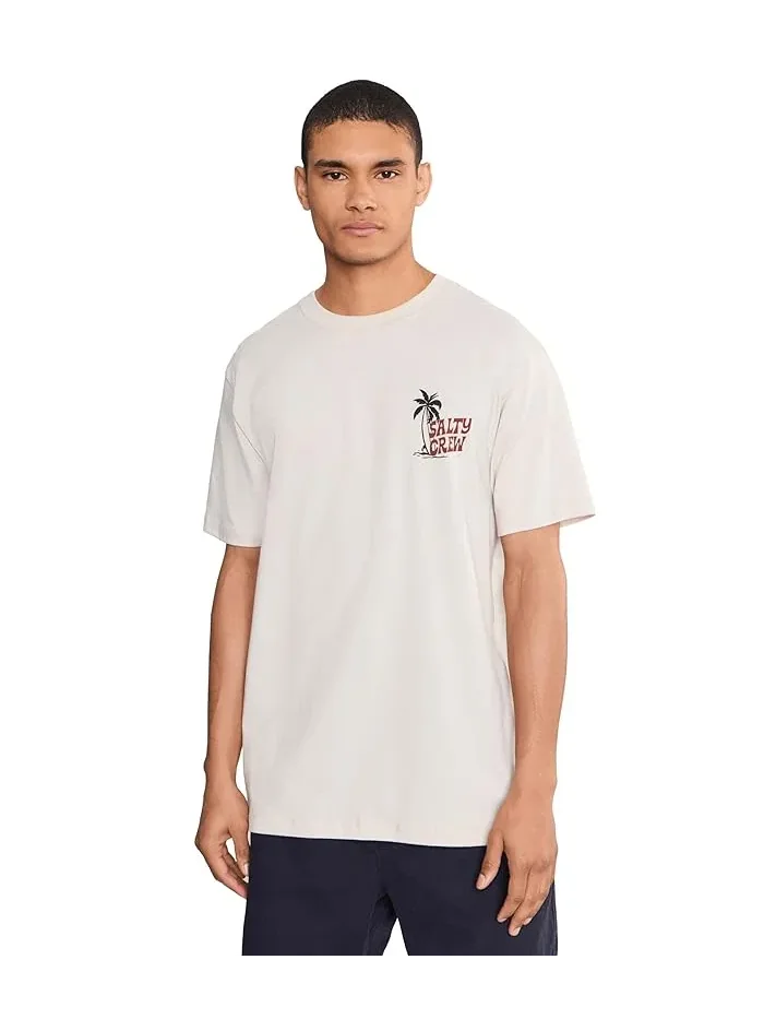Футболка с круглым вырезом повседневная Lounge Short Sleeve Tee Salty Crew — серый