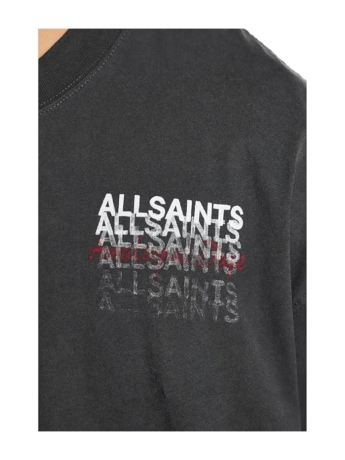 Футболка с графикой Graphene Short Sleeve Crew AllSaints — изображение 5 из 5, черный