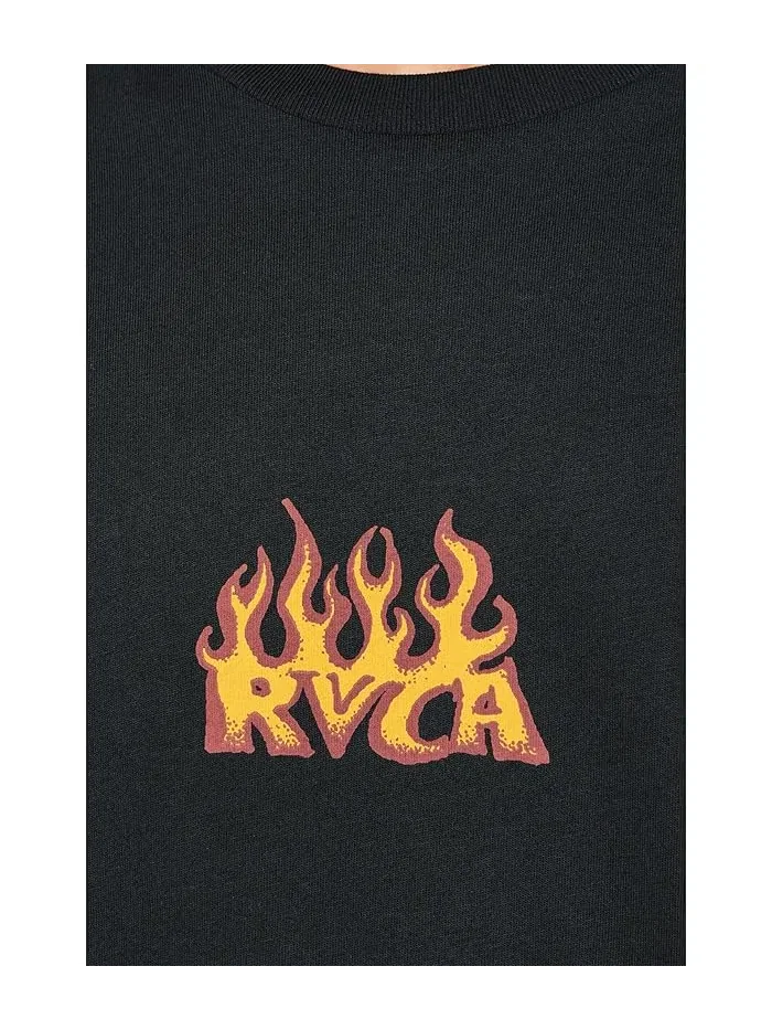Футболка с принтом Spanky Fuego RVCA — изображение 5 из 5, черный