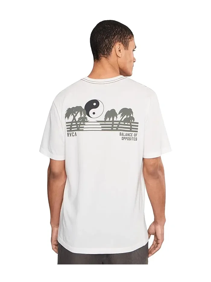 Футболка с принтом Balance Horizon Short Sleeve RVCA — изображение 4 из 5, белый