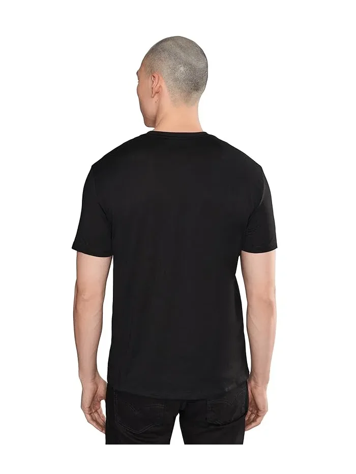 Футболка с логотипом Box Logo Armani Exchange — изображение 4 из 5, черный