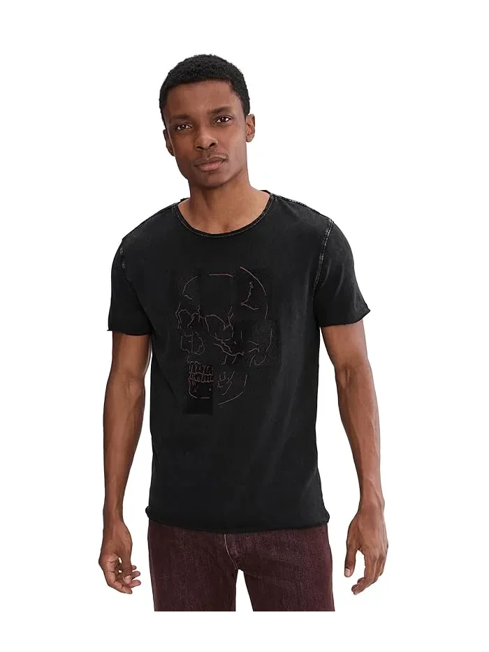 Футболка с принтом Skull Tiles KG7335S26 John Varvatos — изображение 1 из 5, черный