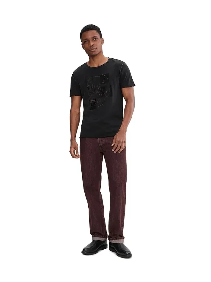 Футболка с принтом Skull Tiles KG7335S26 John Varvatos — изображение 2 из 5, черный