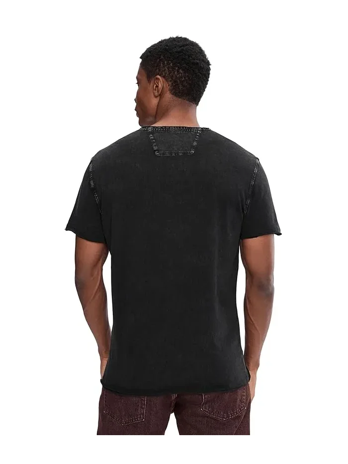 Футболка с принтом Skull Tiles KG7335S26 John Varvatos — изображение 4 из 5, черный