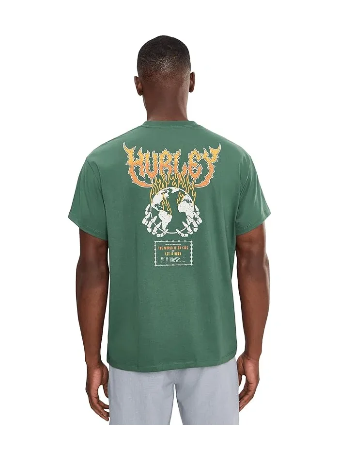 Футболка с коротким рукавом Fire Hurley — изображение 4 из 5, зеленый