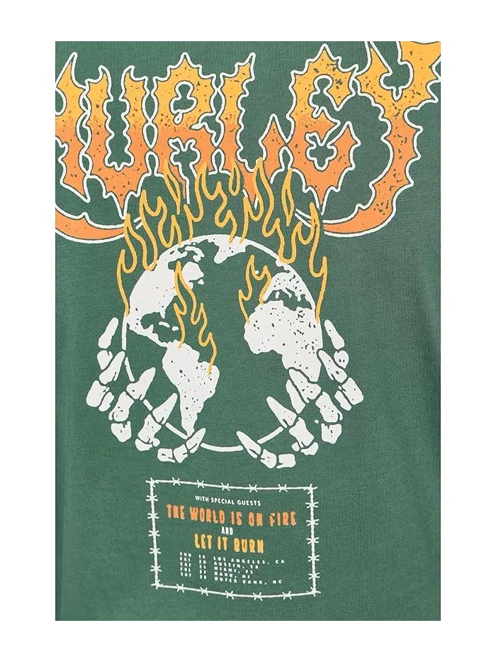 Футболка с коротким рукавом Fire Hurley — изображение 5 из 5, зеленый