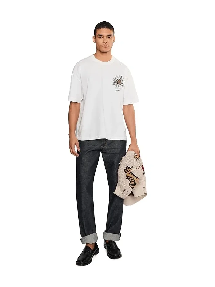 Футболка с цветами Petals Short Sleeve Crew AllSaints — изображение 2 из 5, розовый