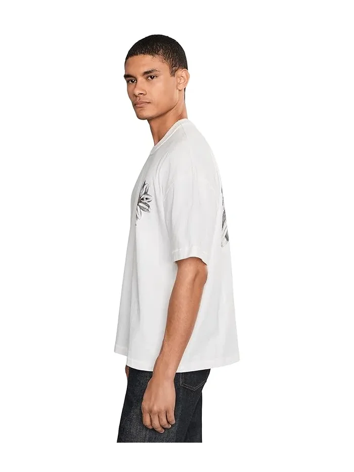 Футболка с цветами Petals Short Sleeve Crew AllSaints — изображение 3 из 5, розовый
