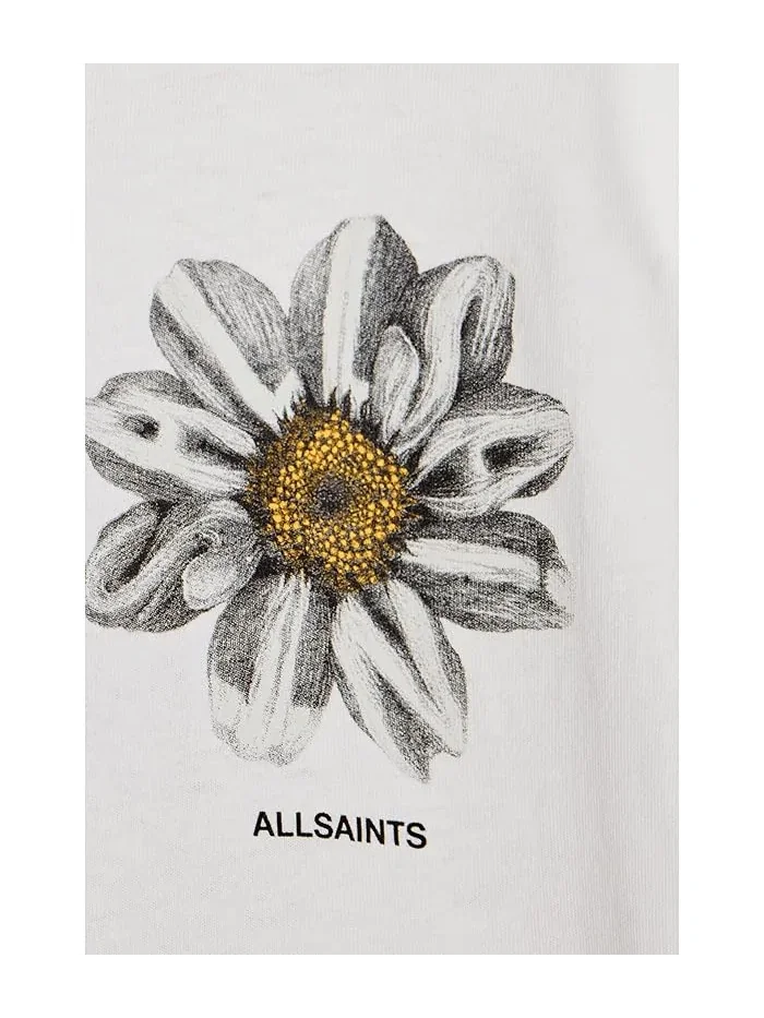 Футболка с цветами Petals Short Sleeve Crew AllSaints — изображение 5 из 5, розовый