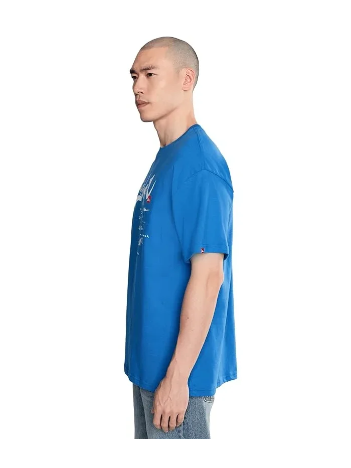 Футболка с принтом YG Impaired Screen Tee Quiksilver — изображение 3 из 5, синий
