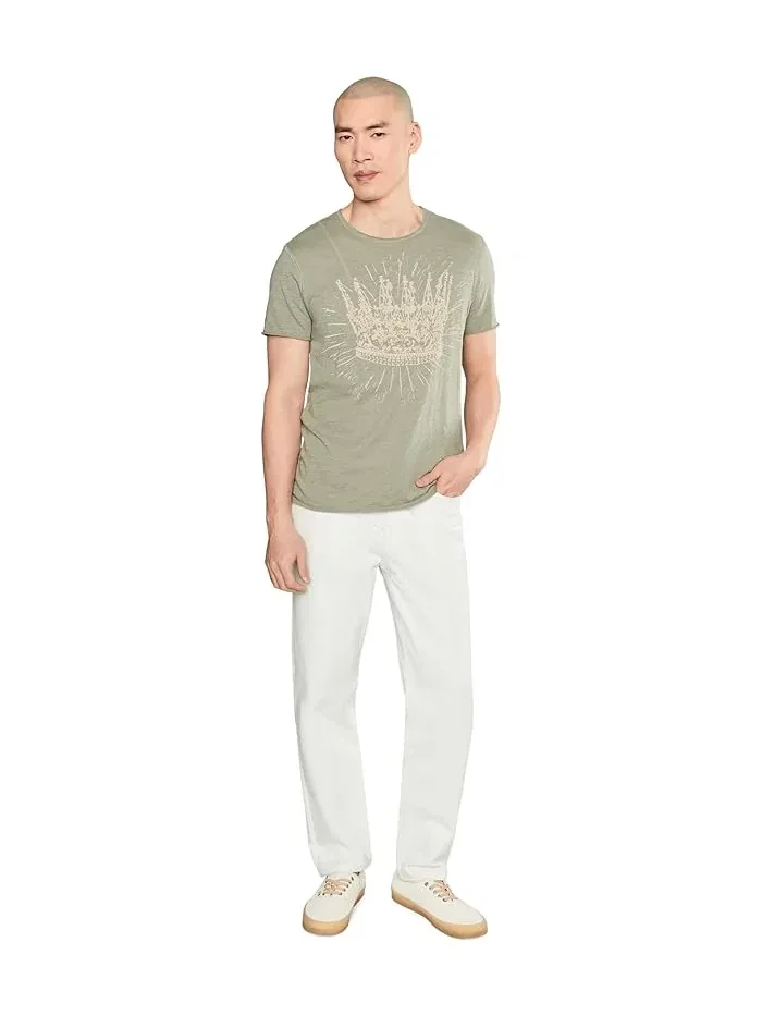 Футболка органический хлопок Crown Tee Kg6813f26 John Varvatos — изображение 2 из 5, кремовый