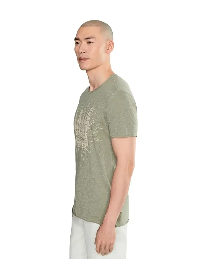 Футболка органический хлопок Crown Tee Kg6813f26 John Varvatos — изображение 3 из 5, кремовый