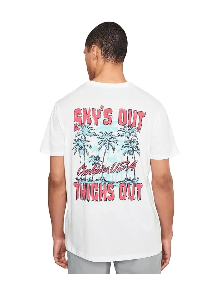 Футболка с принтом Chubbies The Thighs Out — изображение 4 из 5, белый