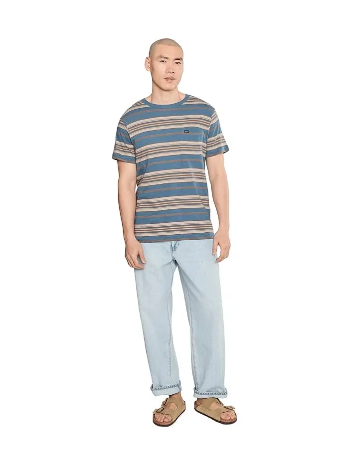 Футболка с полосками Magnolia Crew RVCA — изображение 2 из 5, черный