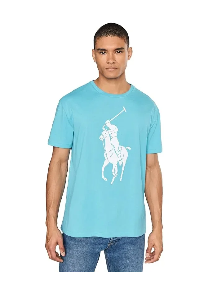 Футболка Big Pony Polo Ralph Lauren — изображение 1 из 5, бирюзовый