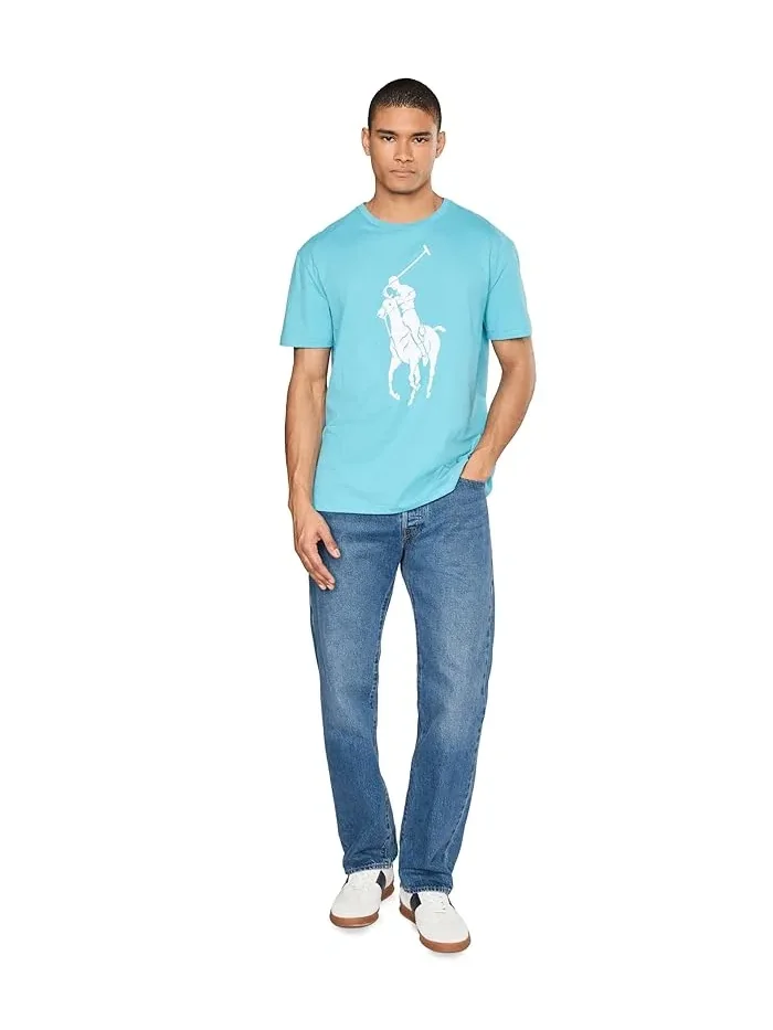Футболка Big Pony Polo Ralph Lauren — изображение 2 из 5, бирюзовый