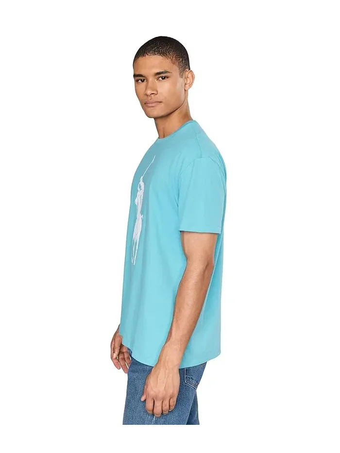 Футболка Big Pony Polo Ralph Lauren — изображение 3 из 5, бирюзовый