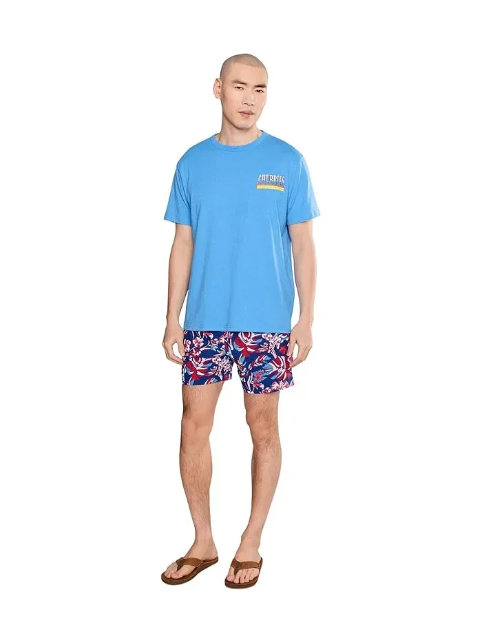 Футболка с принтом The Heck Yes Brother Chubbies — изображение 2 из 5, синий