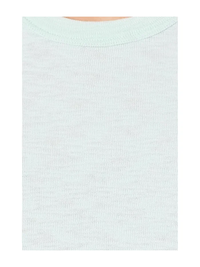 Футболка женская Lilla P Ribbed Slub Crewneck Tee — изображение 5 из 5, бассейн-синий