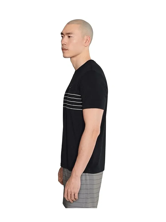 Футболка с карманом Balance Pocket Stripe RVCA — изображение 3 из 5, черный