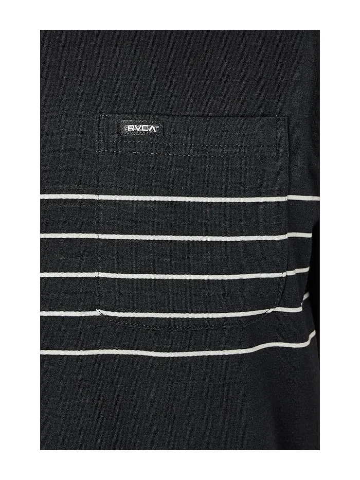 Футболка с карманом Balance Pocket Stripe RVCA — изображение 5 из 5, черный