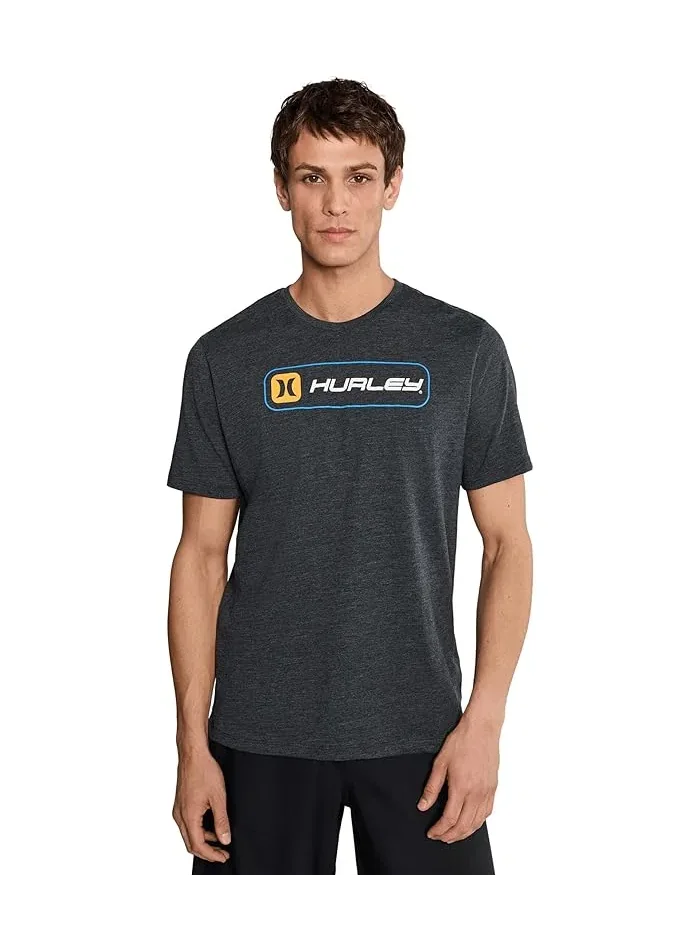 Футболка с коротким рукавом Inlined Slub Hurley — черный