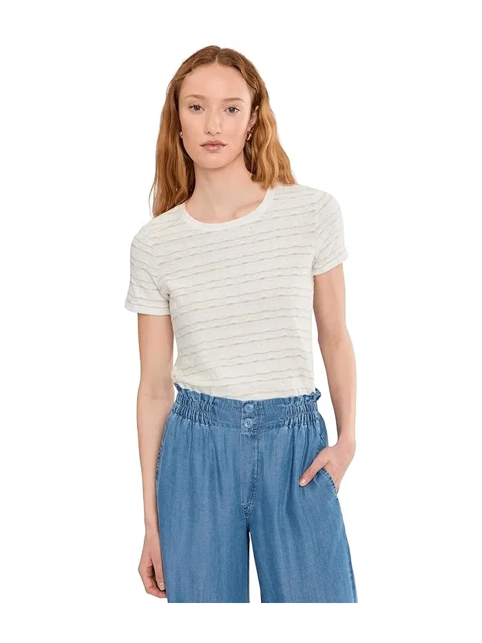 Футболка с воротником-стойкой Petite Short Sleeve Crew Neck Knit Tee Liverpool Los Angeles