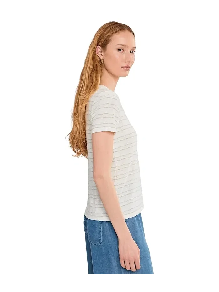 Футболка с воротником-стойкой Petite Short Sleeve Crew Neck Knit Tee Liverpool Los Angeles — изображение 3 из 5, красный