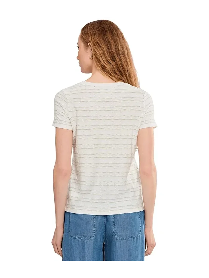 Футболка с воротником-стойкой Petite Short Sleeve Crew Neck Knit Tee Liverpool Los Angeles — изображение 4 из 5, красный