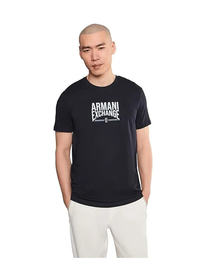 Футболка с принтом 91 Armani Exchange