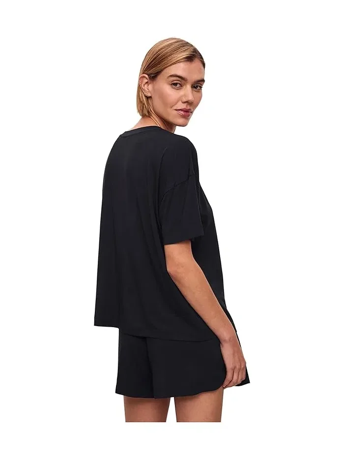 Футболка из модала Gisele Everyday Eberjey — изображение 2 из 3, черный