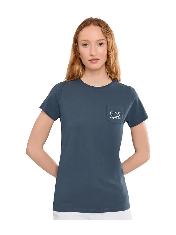 Футболка с карманом Vintage Whale Vineyard Vines — изображение 1 из 5, синий